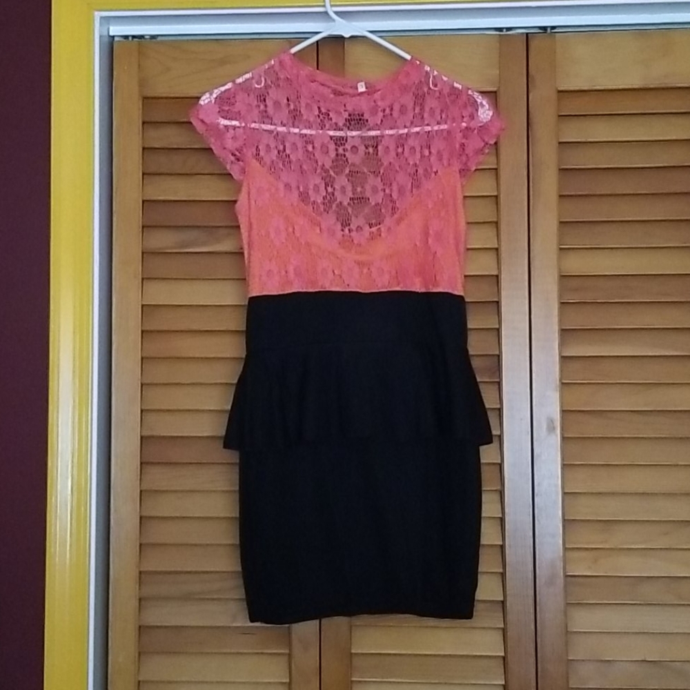 Lace top dress